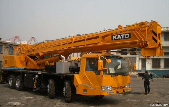 55t kato mobile crane, truck crane, japan crane
