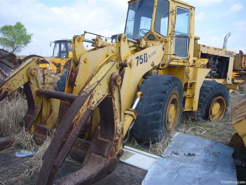 Tcm wheel loader 75b with forklift for sale