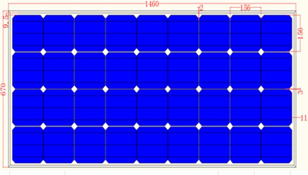 Solar Panel Monocrystalline module 150W 