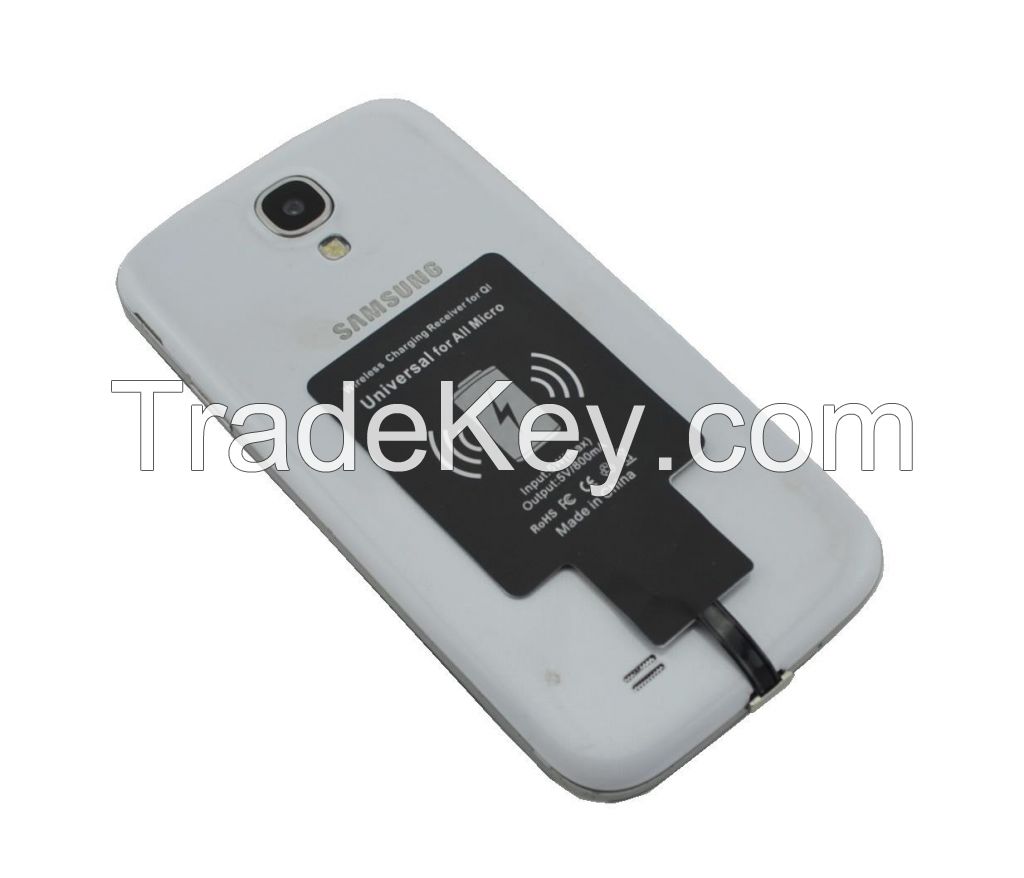 2014 New comeing QI wireless charging receiver for Samsung HTC LG SE charger for All Micro connector
