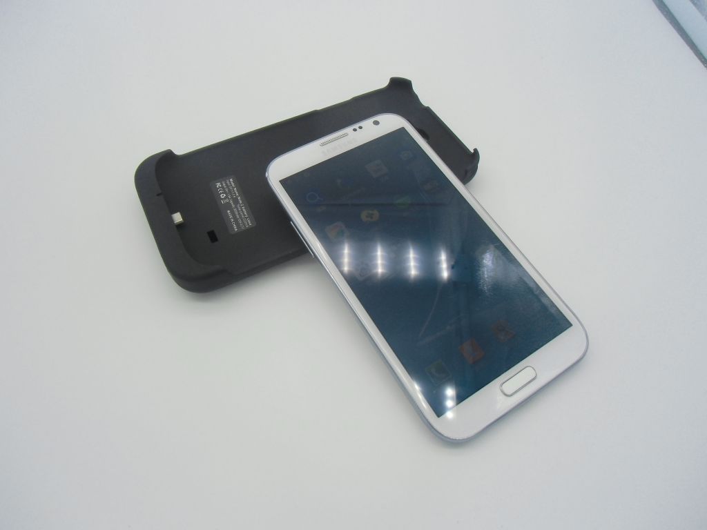 Solar Recharge Battery Case for Samsung Galaxy Note 2 N7100 Power Bank 3000mah