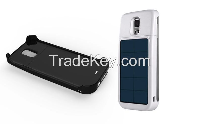 Solar charger case for Samsung Galaxy S5 protect case for S5 4000mah
