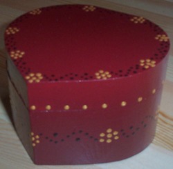 Hand  Painted Wooden Trinket, Jewellery Boxes (H-001)