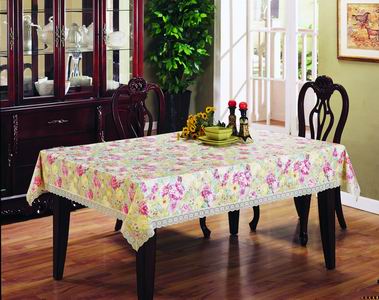 pvc lace table cloth