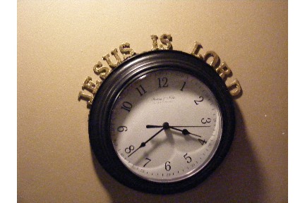 Jesus Is Lord Clock