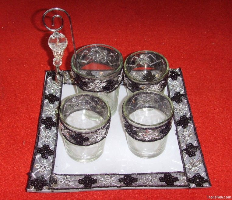 Glass Candle Holder