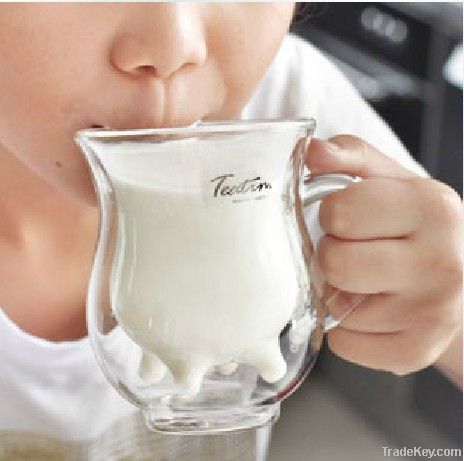 Glass Milk Cup