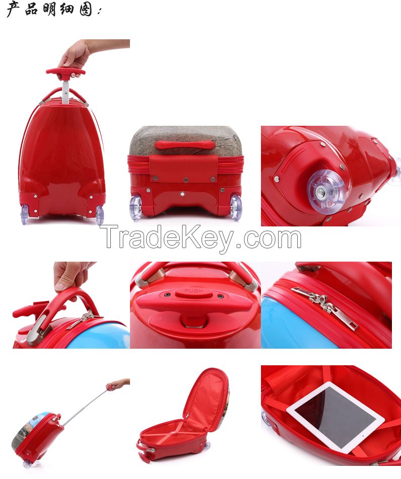 children luggage trolley case school bag egg case