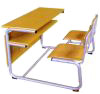 double school desk and chair