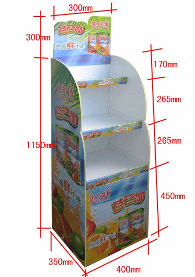 shelf display, corrugated floor display, display stand, cardboard POP dis
