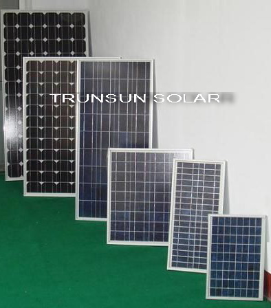 different kinds of solar panels