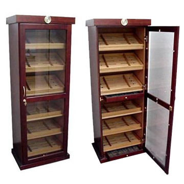 wooden display cigar cabinet