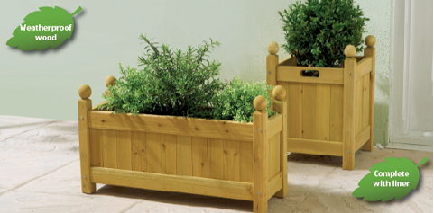 wooden planter-FSC