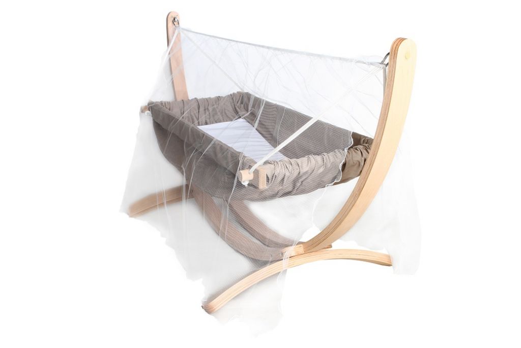 Bliss Wooden Horizontal Baby Hammock crib cot bed