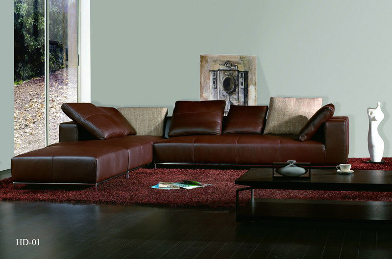 Sell quality leather sofa HD01
