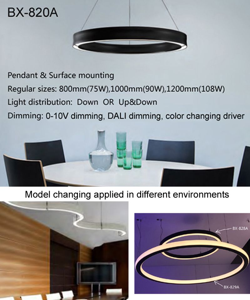 Led Linear Light, Office Light, Round Lamp