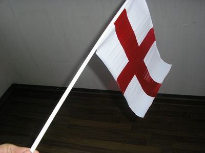 England PE handwaving flag
