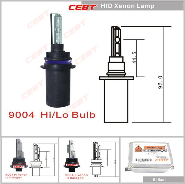 HID, Hi/Lo Bi-xenon bulb, L xenon-H halogen/H xenon- H halogen bulb
