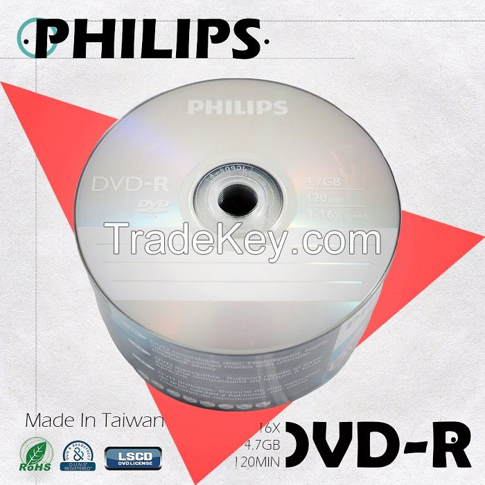 PHILIPS Blank DVD-R LOGO 4.7GB 120min