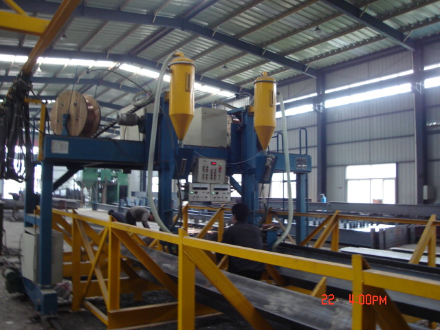 H beam welding production line