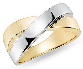 diamond ring(14K White and Yellow Gold)