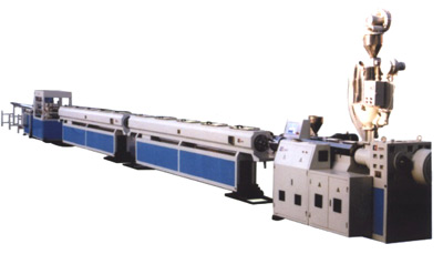 Plastic pipe extrusion machinery