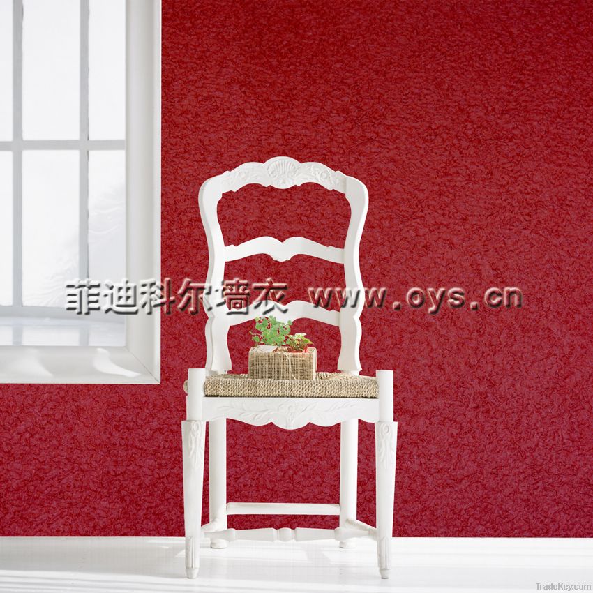 Inner decorative fibre wallpaper