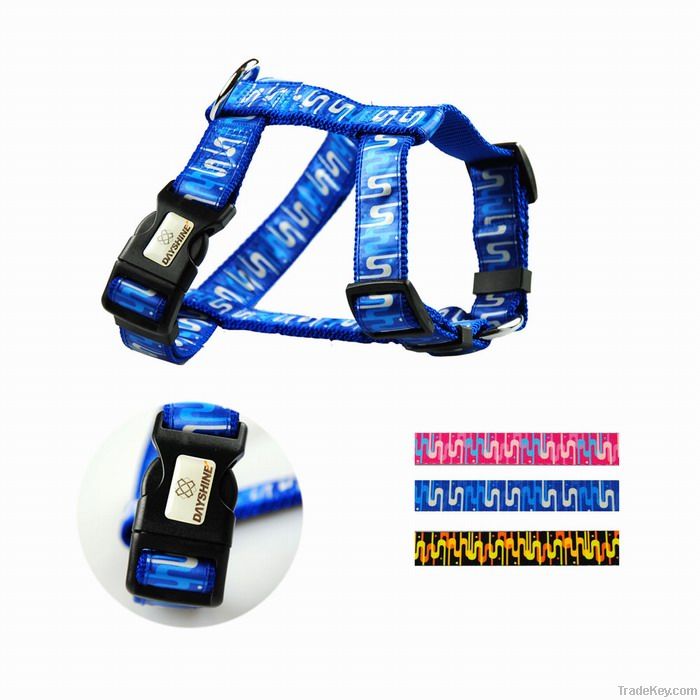 nylon dog harness with ribbon tape