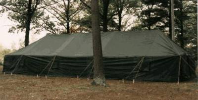 GP Large Tent, New, W/Poles, Canvas