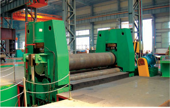 Hydraulic 3-roller symmetrical plate bending machine