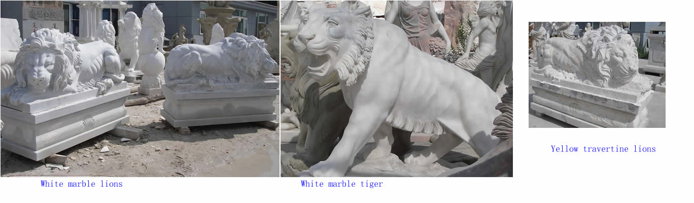 marble animal, marble lions, marble bear, china marble lion
