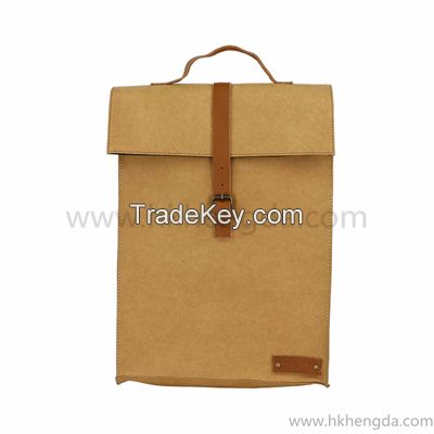 Nature style washable kraft paper Tote bag