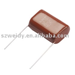 MEF (CL21) Metallized polyester film capacitor