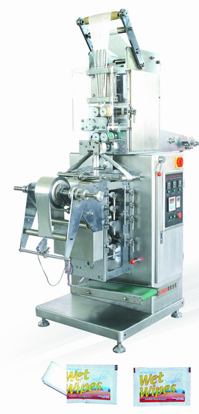 Model fully automatic wet tissue packing machine