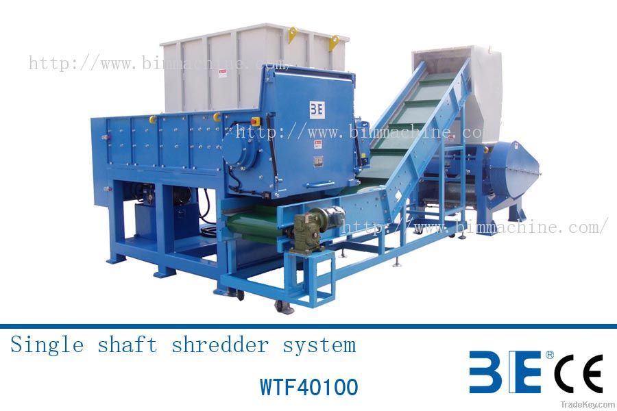 single shaft shredder