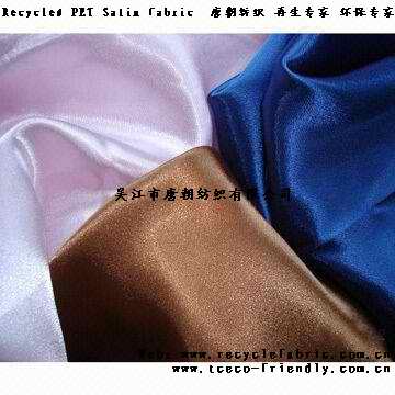 Recycled PET Satin fabric