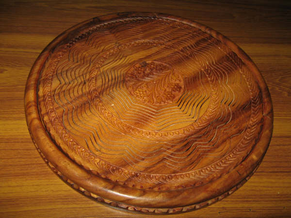 Wooden Folding Basket (Folded View)