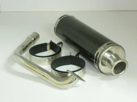 performance carbon fiber exhaust muffler silence