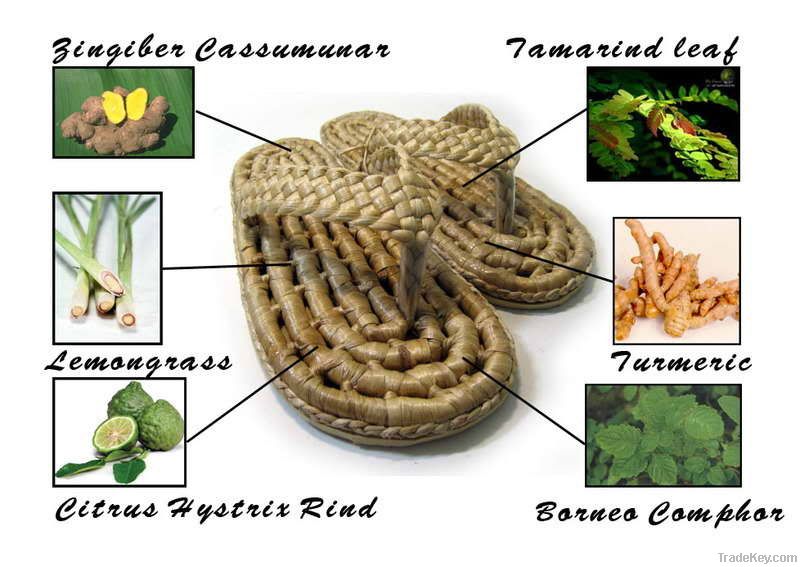 Sandal & Flip Flop for Women Made from Water Hyacinth and Various Herb