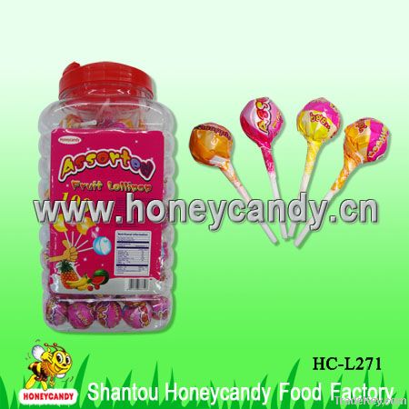 10g Fruit Ball Shape Lollipop