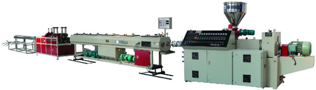 PVC Double Pipe Production Line, pipe extrusion, extruder