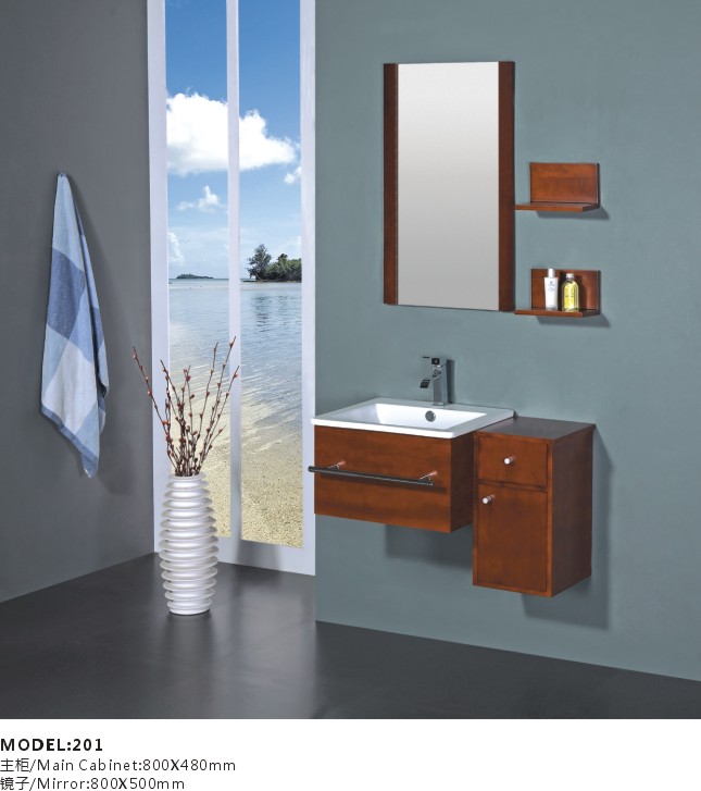 Solid Wood Bathroom Cabinet 201