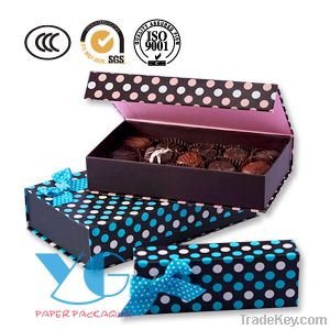 Chocolate Paper Box with Bowknot