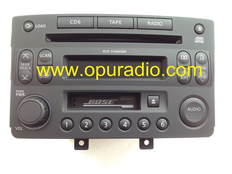 Radio for BOSE 6 CD changer for Nissan 28188 CF60B for Nissan 350Z car radio PP-2546L for clarion 286-6648-03 audio Russian