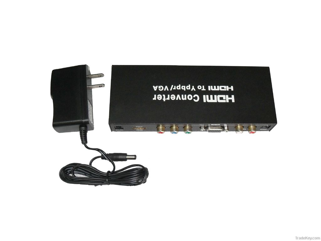 HDMI to component+VGA converter
