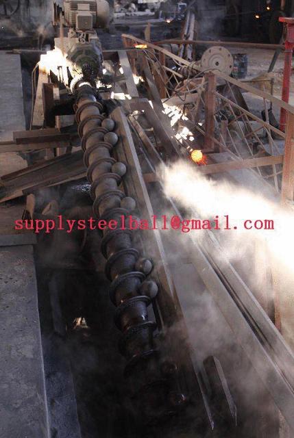 Grinding steel ball cooperation