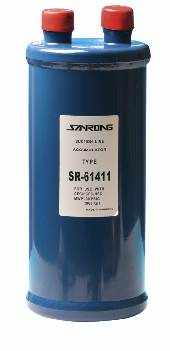 SR suction line accumulator