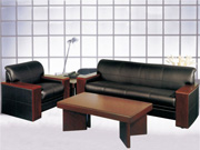 office sofa, genuine leather sofa, office furniture
