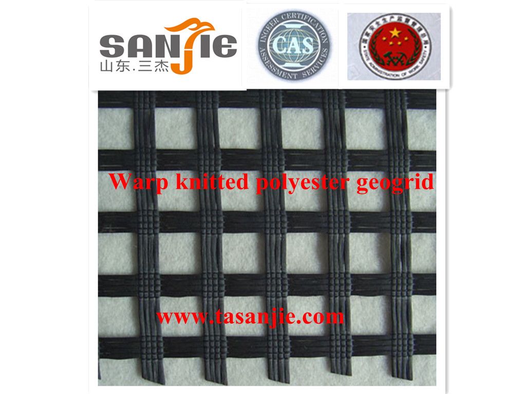 warp knitted polyester geogrid