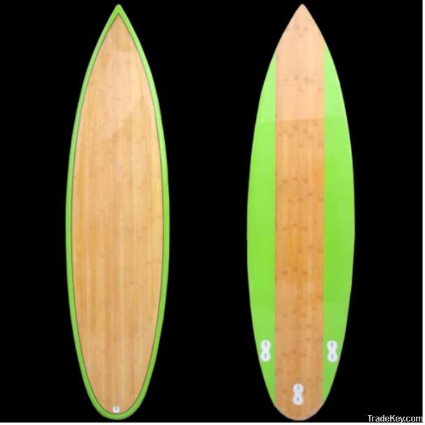 6'3 EPS surfboard with bamboo veneer